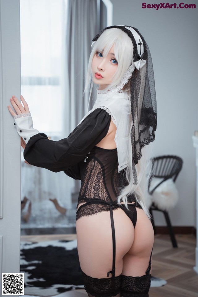 Coser@rioko凉凉子 Vol.059: 兼职是修女的兔子小姐 (30 photos) No.ed78bf